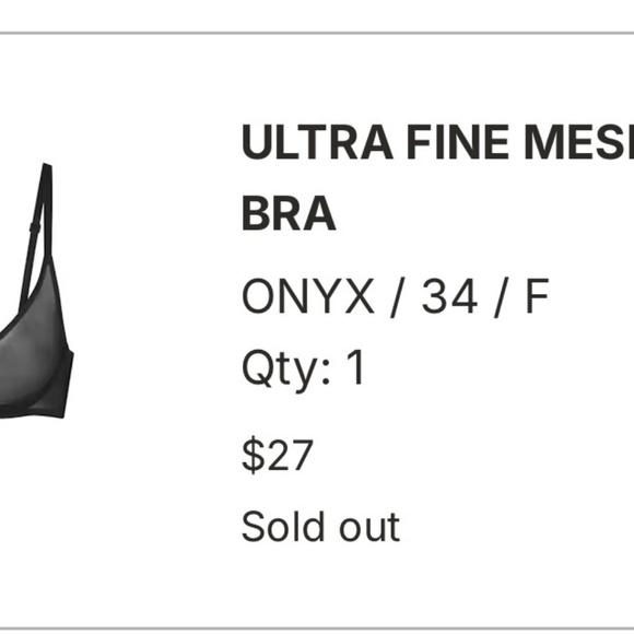 SKIMS 34ddd “ultra fine mesh bra” - Picture 4 of 4